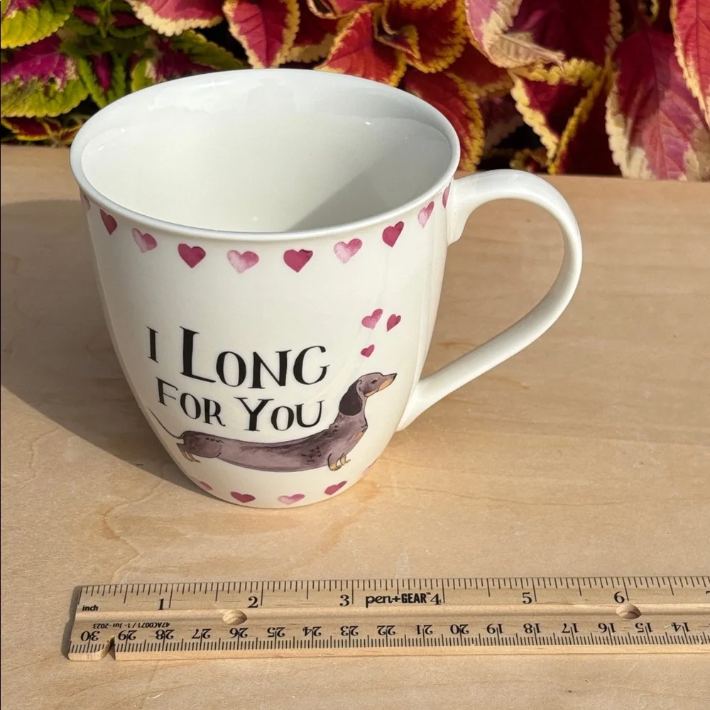 Milly Green British Design “I Long For You” Dachshund Mug